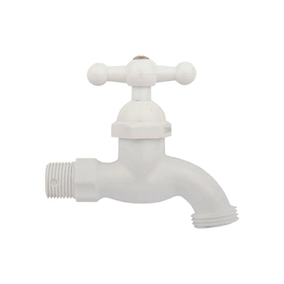 LLAVE MANGUERA PLÁSTICA BLANCA