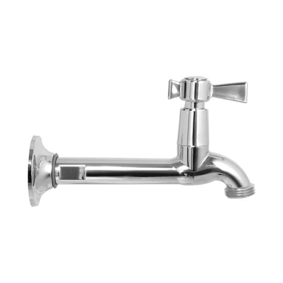 LLAVE EXTENSION PLASTICA MANGUERA CROMO
