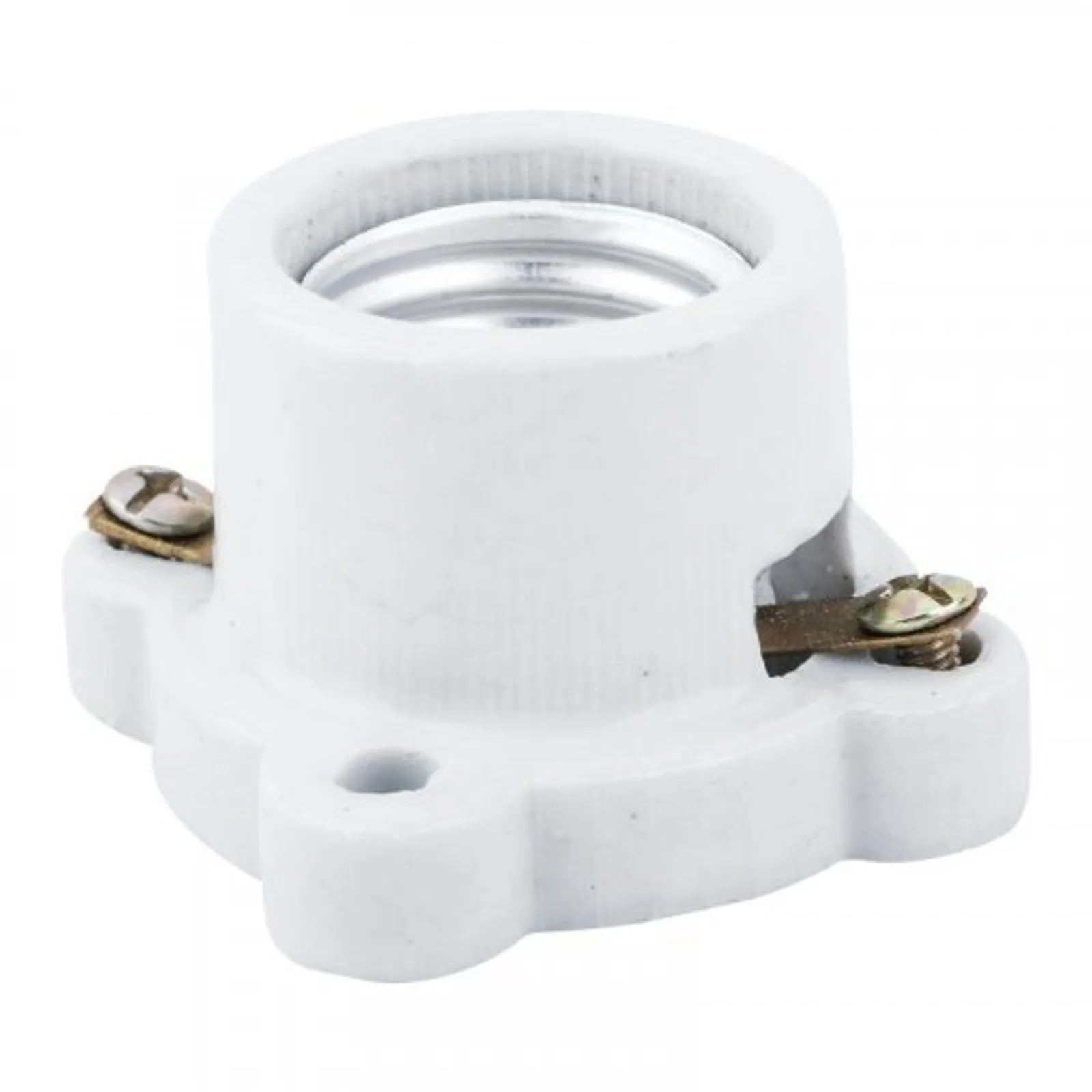 PORTALAMPARA CUADRADO E-27 PORCELANA-F517