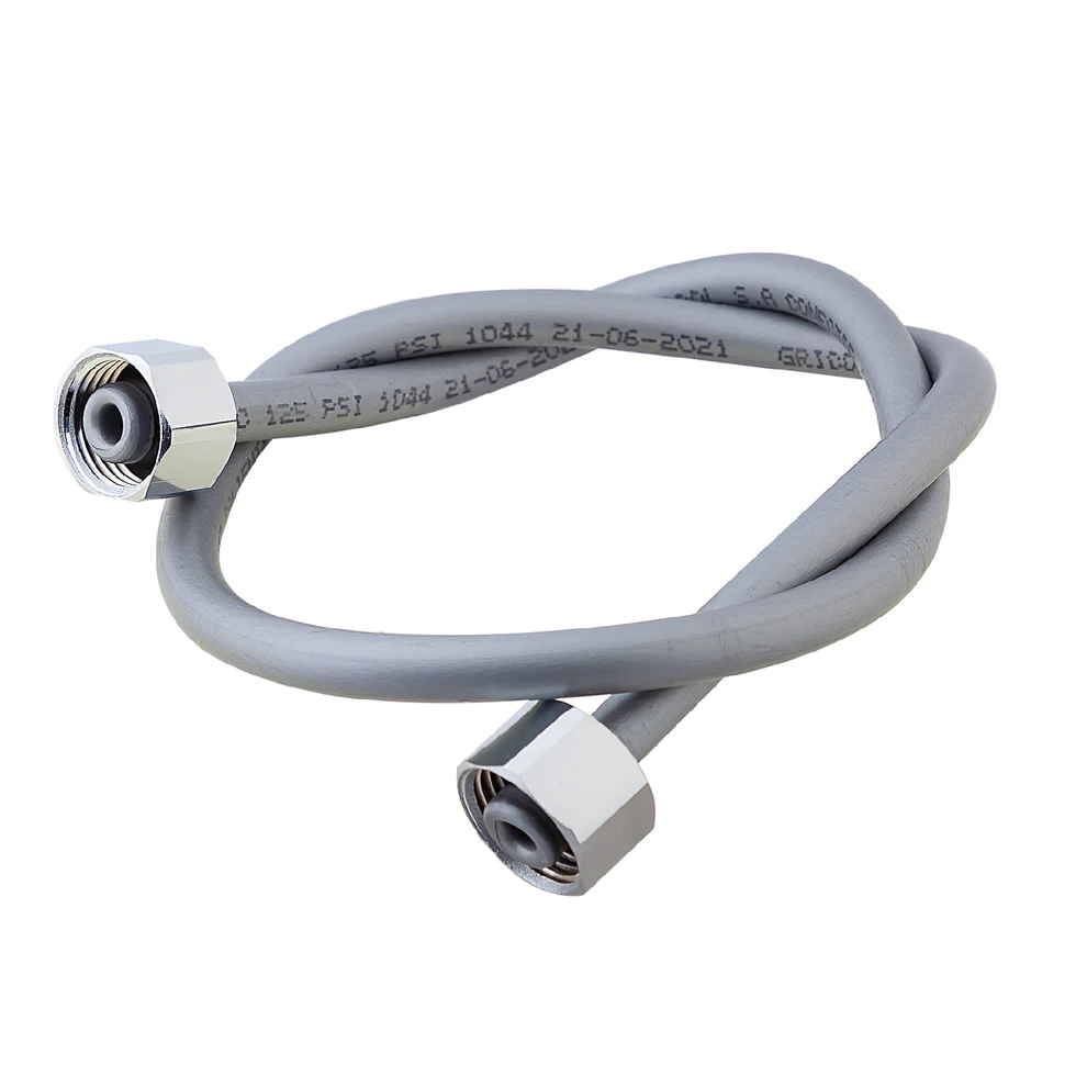 CONECTOR MEZCLADOR LAVAMANOS O LAVAPLATOS 60 CMS H 1/2 PULG. TUERCA METÁLICA